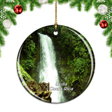 Costa Rica Uvita Waterfall Christmas Ornament