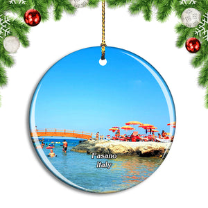 Italy Fasano Lido Ottagono Christmas Ornament