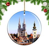 Croatia Cathedral of the Assumption Zagreb Christmas Ornament