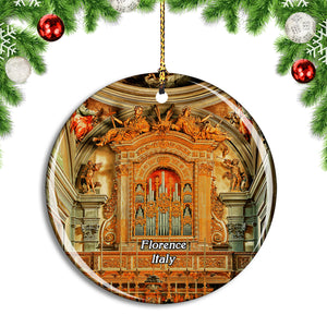 Italy Florence San Marco Church Cathedral Indoor Christmas Ornament