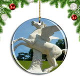 Italy Florence Statue Unicorn Christmas Ornament