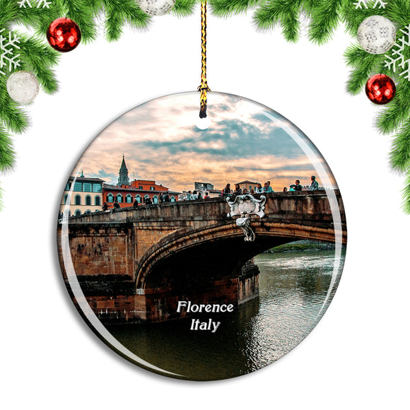 Italy Florence Tuscany Christmas Ornament