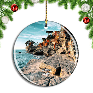 Italy Genoa Recco Liguria Christmas Ornament