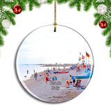 Italy Grado Beach Christmas Ornament