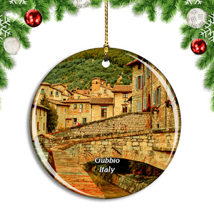 Italy Gubbio Umbria Christmas Ornament