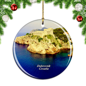 Croatia Fort Lovrijenac Old Town Dubrovnik Christmas Ornament