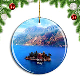 Italy Iseo Lake Christmas Ornament