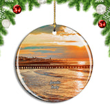 Italy Jesolo Himmel Beach Christmas Ornament