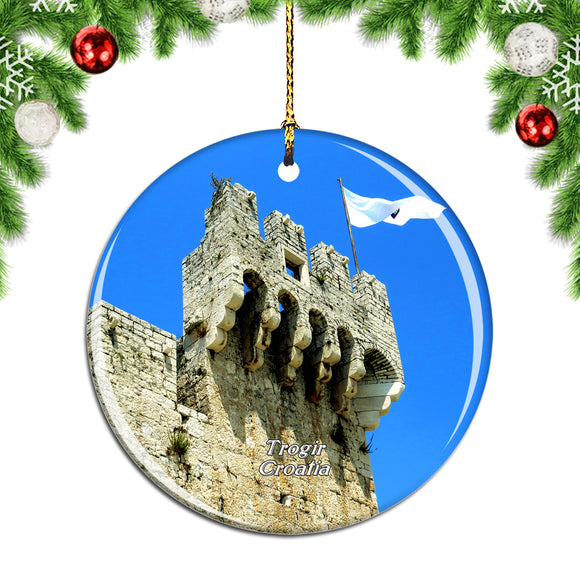 Croatia Fortress Kamerlengo Trogir Christmas Ornament