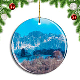 Italy Lecco Mountain Christmas Ornament