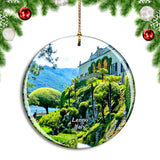 Italy Lenno Villa Como Lake Christmas Ornament