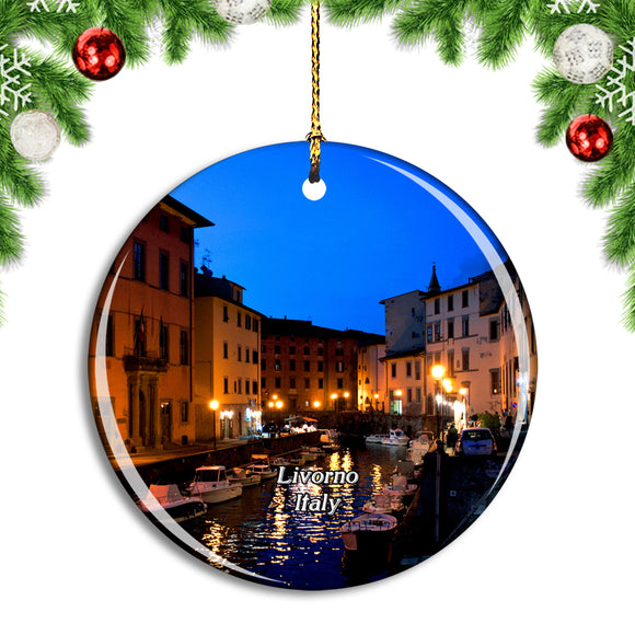 Italy Livorno Christmas Ornament