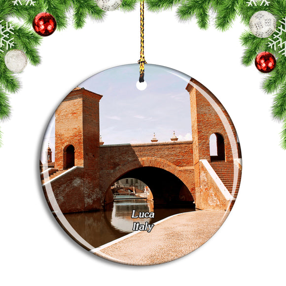 Italy Luca Trepponti Bridge Christmas Ornament