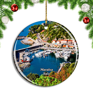 Italy Maratea Porto Christmas Ornament