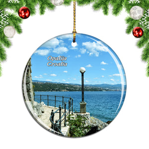 Croatia Opatija Christmas Ornament