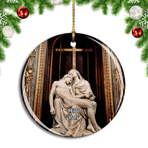 Italy Milan Jesus Skul¡ÉPrura Church Christmas Ornament