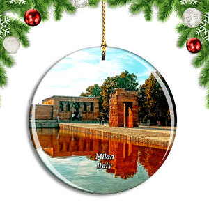 Italy Milan Temple Christmas Ornament