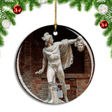 Italy Modena Perseus Statue Christmas Ornament