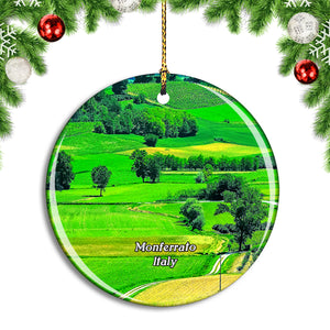 Italy Monferrato Cuccaro Piemonte Christmas Ornament