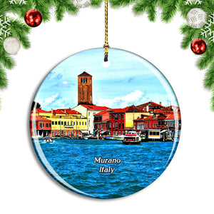 Italy Murano City Venice Christmas Ornament