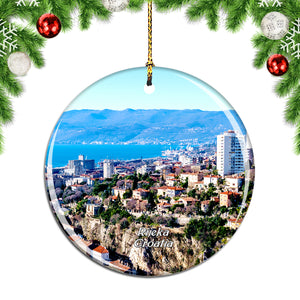 Croatia Rijeka Christmas Ornament