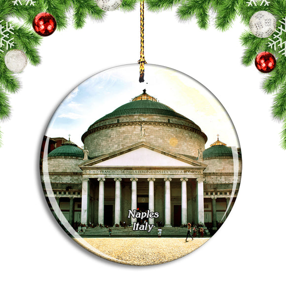 Italy Naples Church Christmas Ornament