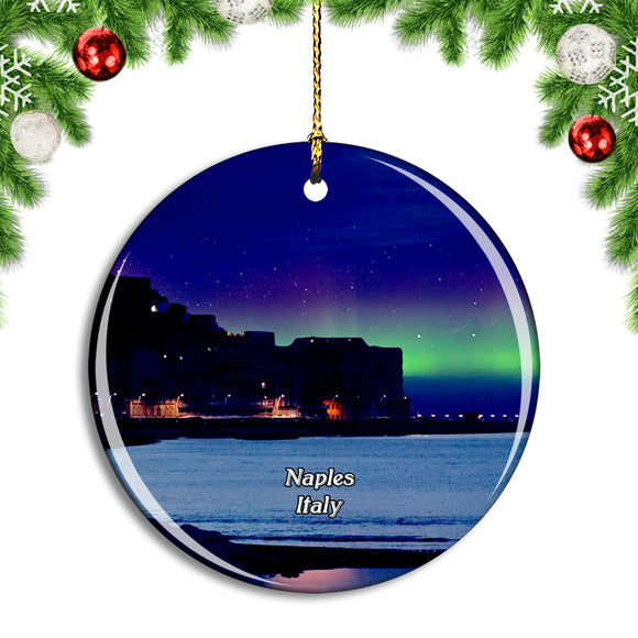 Italy Naples Coast Christmas Ornament