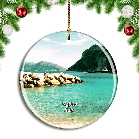 Italy Naples Positano Capri Christmas Ornament