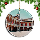 Italy Novara Il Broletto Christmas Ornament