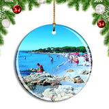 Italy Orose Spiaggia Cala Ginepro e Sa Curcurica Christmas Ornament