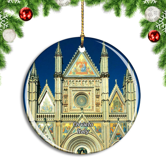 Italy Orvieto Church Christmas Ornament