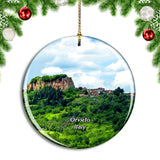 Italy Orvieto Umbria Village Christmas Ornament