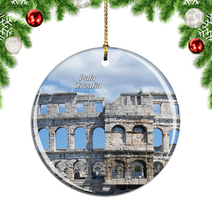 Croatia The Arena in Pula Christmas Ornament