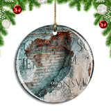 Italy Ostia Ancient Ruins Christmas Ornament