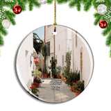 Italy Ostuni Puglia Alley Christmas Ornament