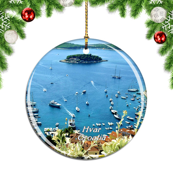 Croatia Tvrdava Fortica Hvar Christmas Ornament