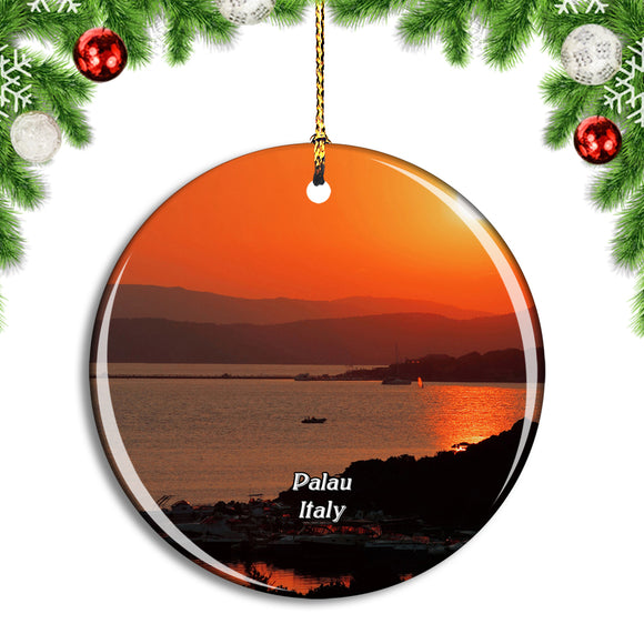 Italy Palau Porto Raphael Sardinia Christmas Ornament