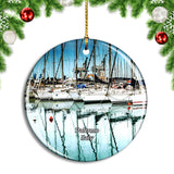 Italy Palermo Marina Christmas Ornament