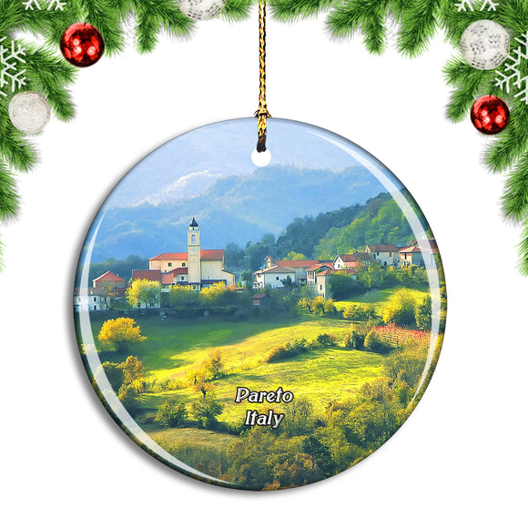 Italy Pareto Monferrato Christmas Ornament