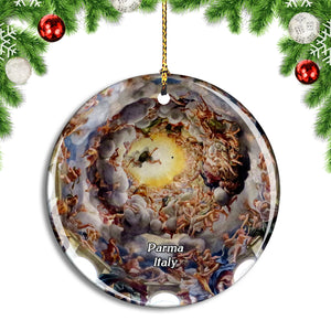 Italy Parma Cathedral Dome Christmas Ornament