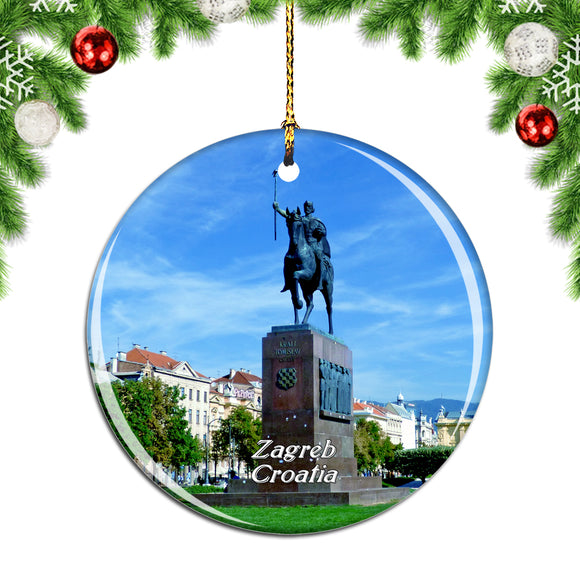 Croatia Zagreb Christmas Ornament