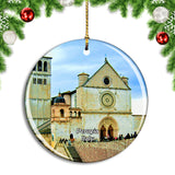 Italy Perugia Assisi Basilica Of St Francis Christmas Ornament