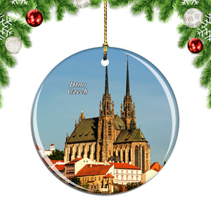 Czech Cathedral of St. Peter and St. Paul Brno Christmas Ornament