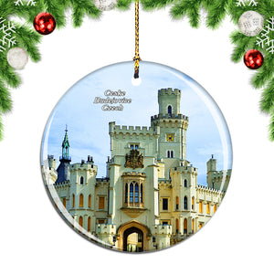 Czech Ceske Budejovice Hluboka Castle Christmas Ornament