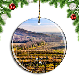 Italy Prato Landscape Nature Christmas Ornament