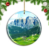 Italy Prato Trentino Dolomites Christmas Ornament