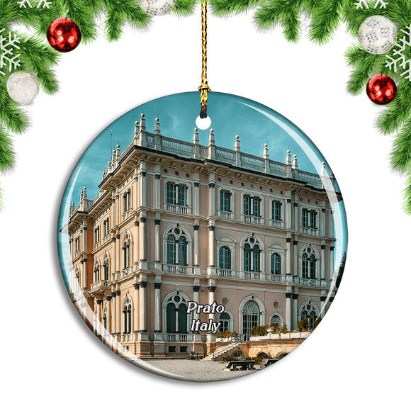 Italy Prato Villa Ponti Christmas Ornament