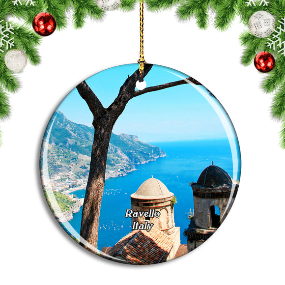 Italy Ravello Amalfi Coast Christmas Ornament