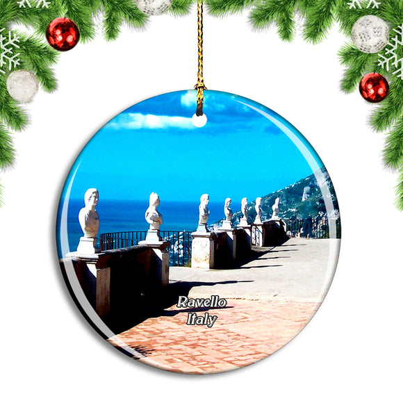 Italy Ravello Amalfi Coast Christmas Ornament