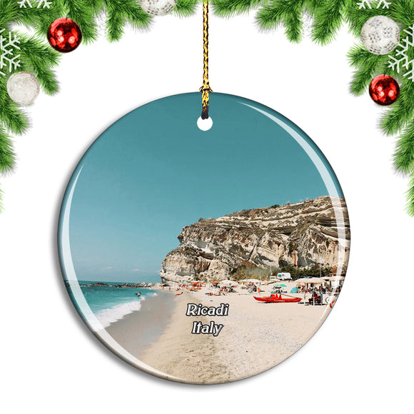 Italy Ricadi Spiaggia di Riaci Christmas Ornament